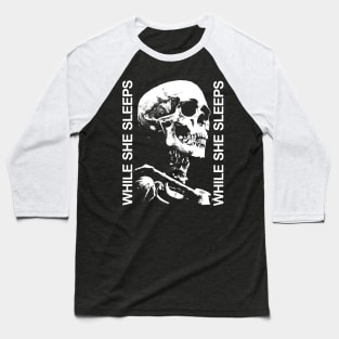 While She Sleeps Metal Baseball T-Shirt